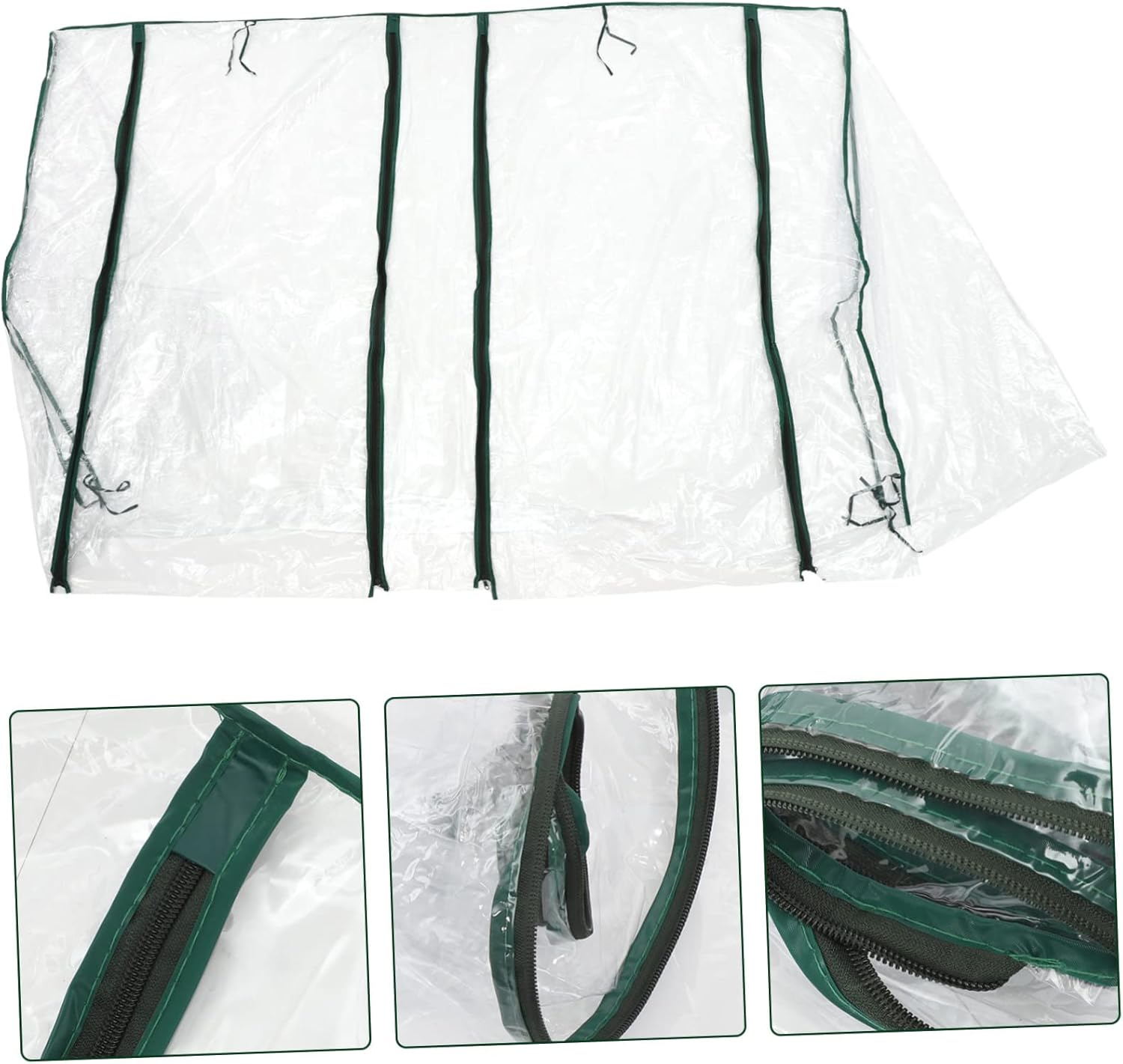 Mini Greenhouse Replacement Cover with Up Zipper Door Garden Shelter for Indoor and Outdoor Plants Weather Resistant Sunshade for Potted Flowers and Vegetables