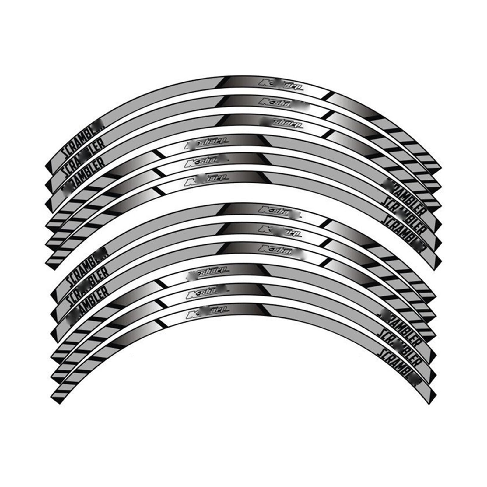 Motorcycle Wheel Decals Reflective Stickers Rim Stripes for D&UCATI for Scrambler(3)