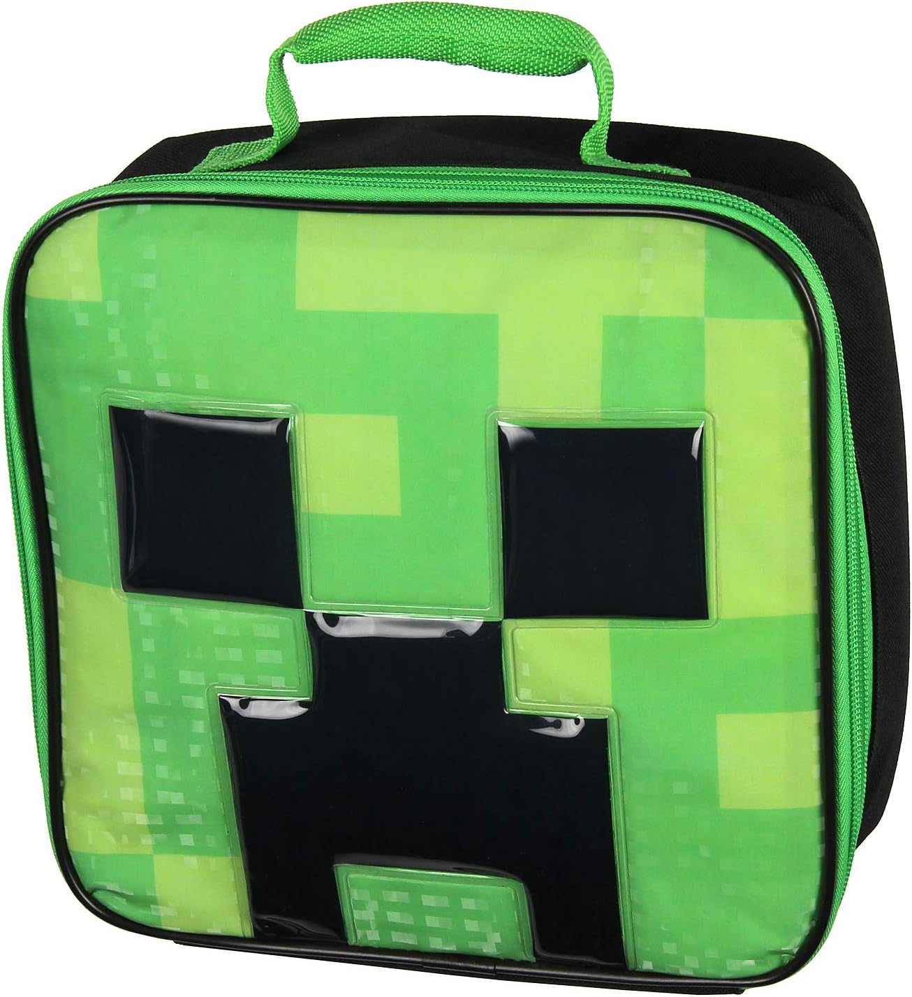 Bioworld Minecraft Video Game Creeper Insulated Lunch Box 10"