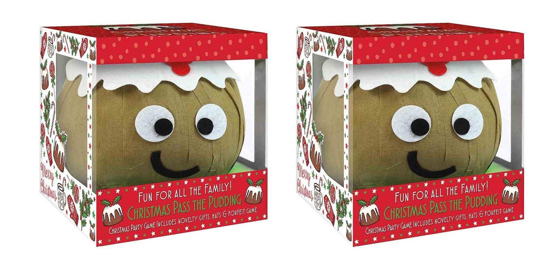 YoL Set of 2 christmas pudding pass the parcel novelty fun xmas crackers game family