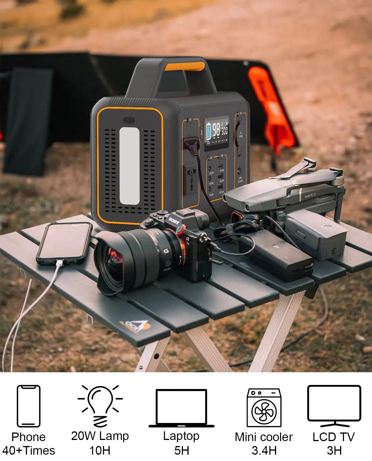 Centrale électrique Portable SBAOH - Charge Rapide - Prises AC + DC - Pour Camping