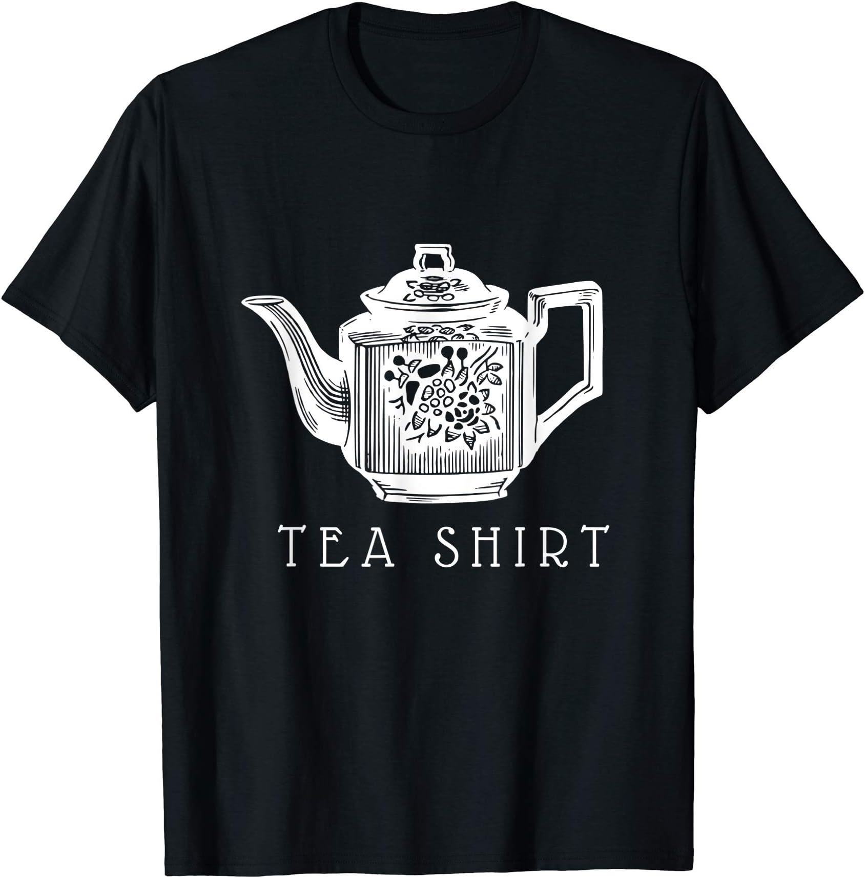 crafTwinsTea Shirt, Vintage Floral Tea Pot, Funny Tea Pun T-Shirt