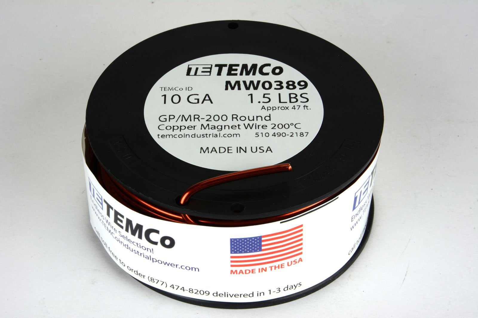 Power Transmission Products Wire TEMCo 25 AWG Copper Wire