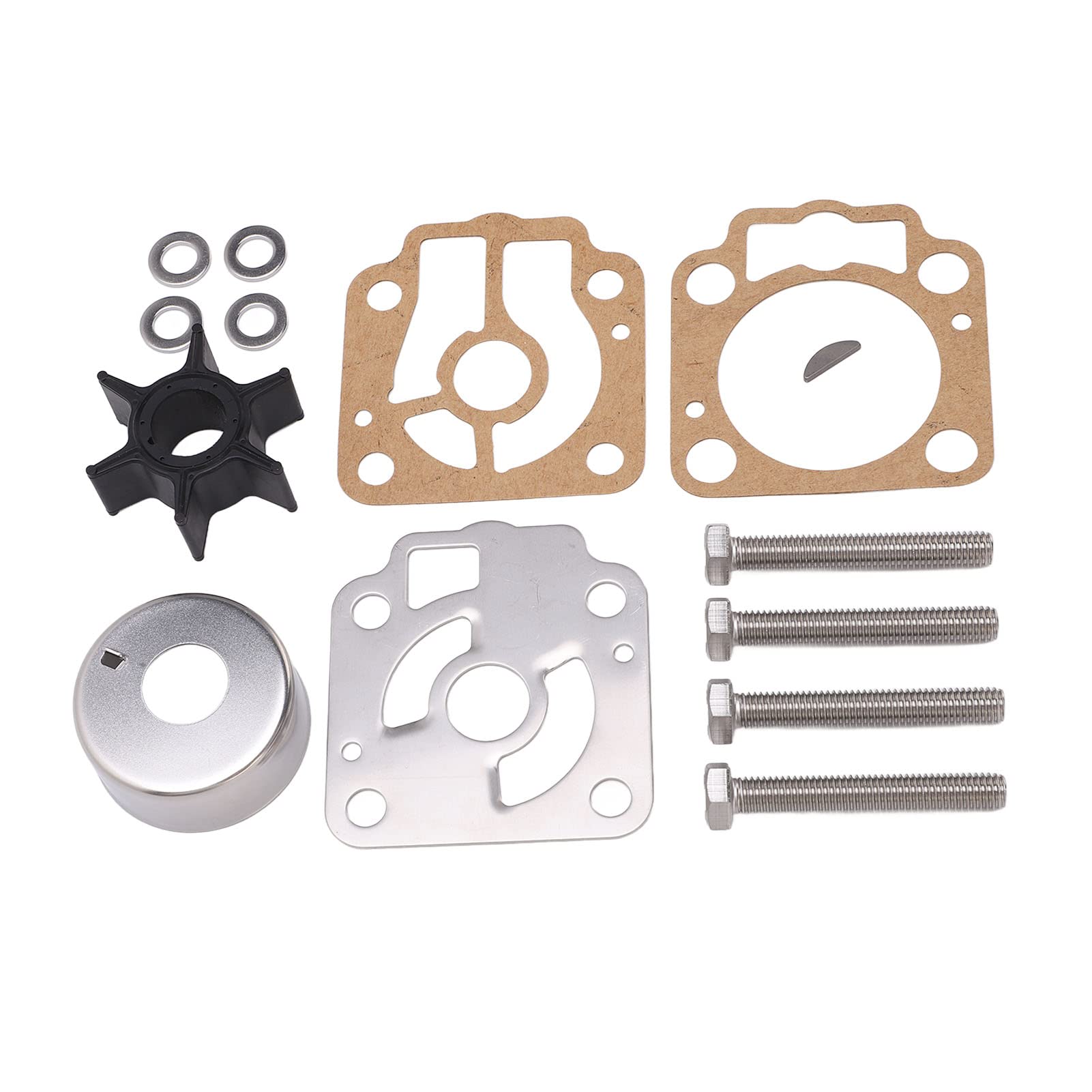 Focket Kit di Riparazione della Girante della Pompa dell'Acqua, Kit Riparazione Pompa Acqua Sostituzione per Tohatsu M40D M40D2 M50D M50D2 2 Tempi Fuoribordo 3C887322 3C8873220