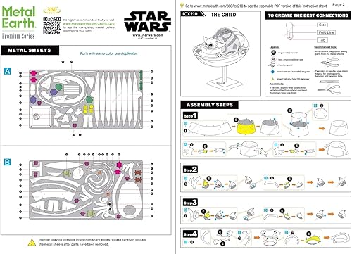 Miniatura 7 de Metal Earth CH-47 Chinook Kit de modelo de metal 3D con pinzas Fascinaciones