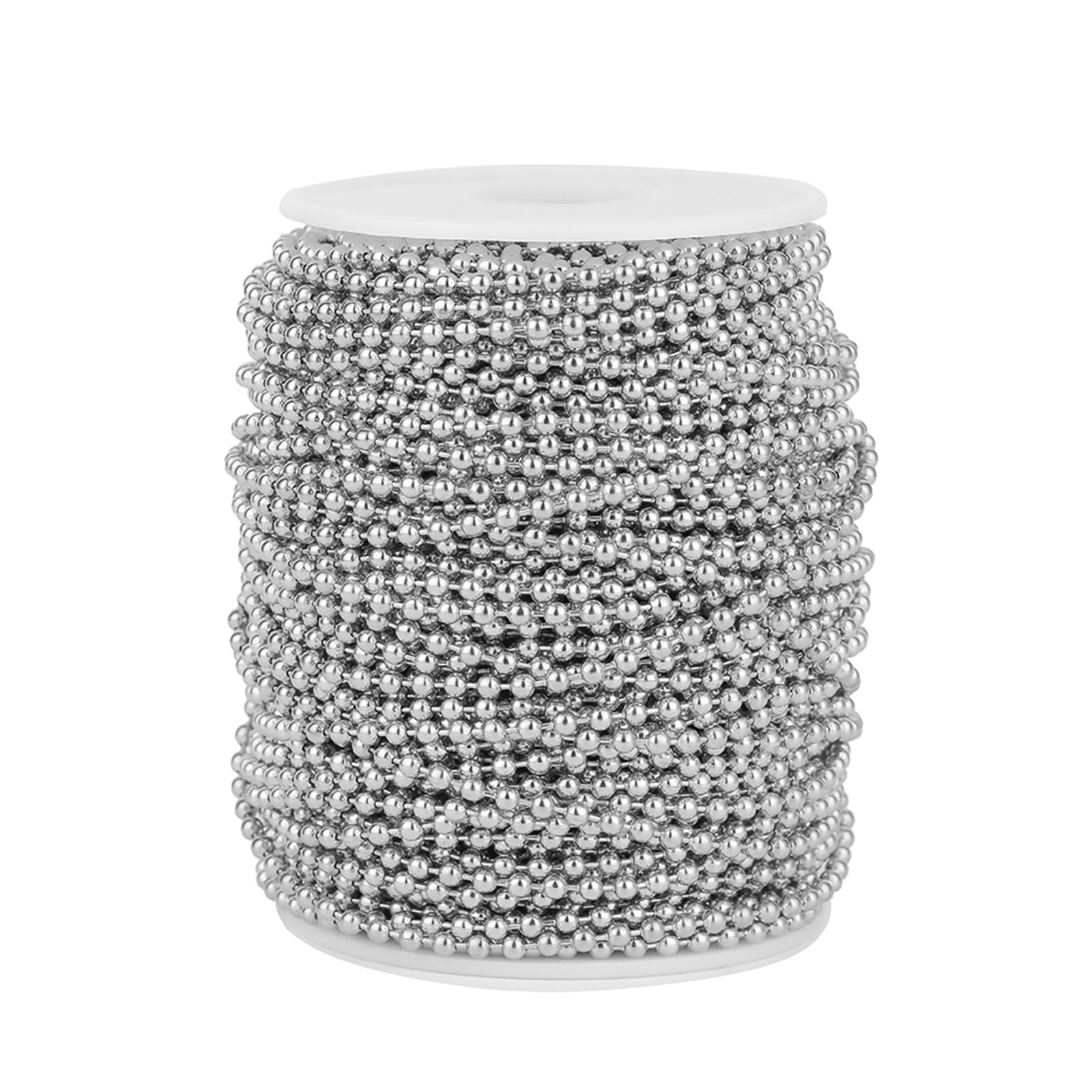 Catene Catena a sfere in acciaio inossidabile 5 metri 1, mm 2,3 Perline for creazione di gioielli fai da te(Gold Color,Beads 2mm)