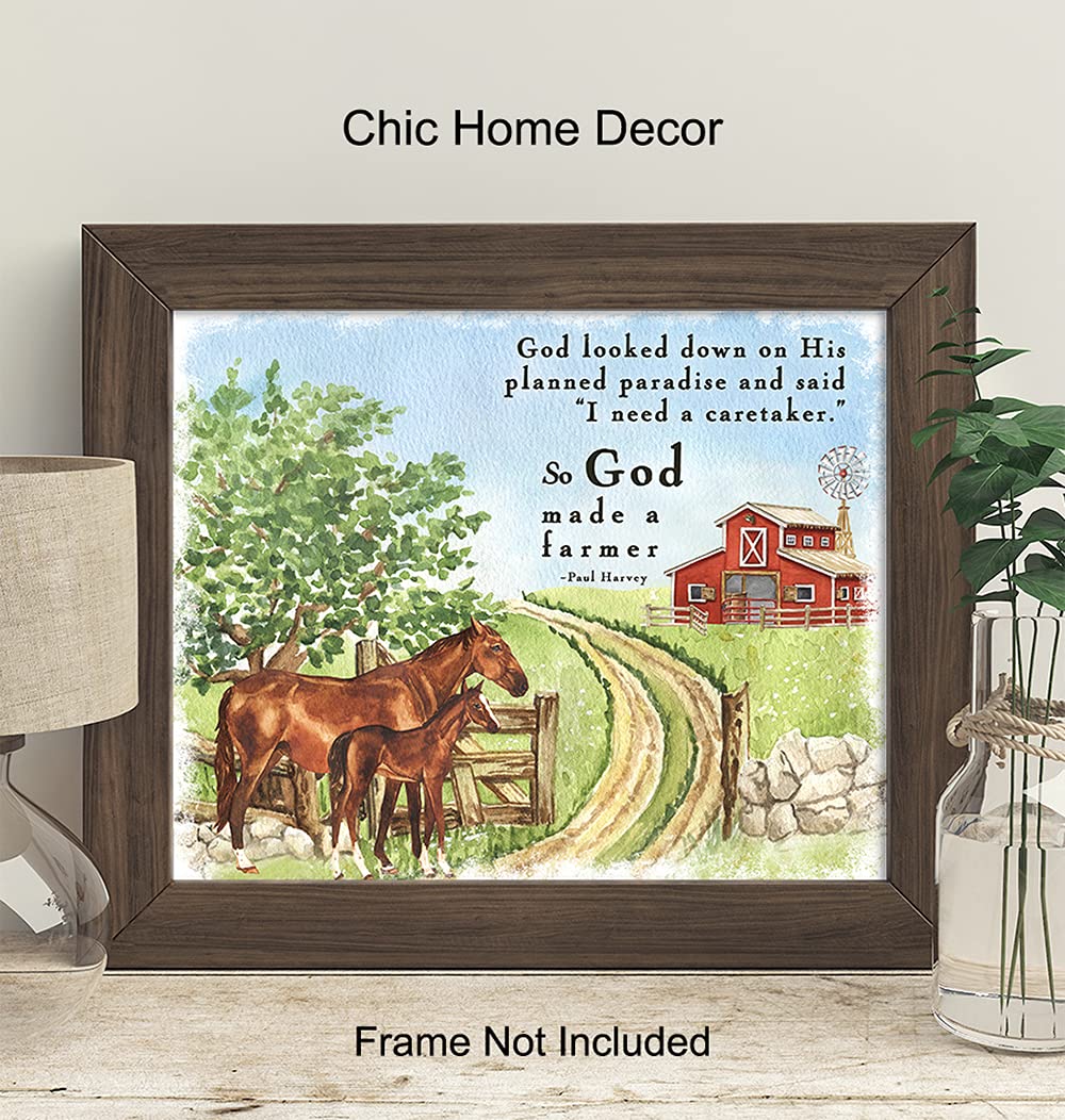 Cartello In Legno Farmhouse Frames "Padre Nostro" Con Ritratto Di Contadino - Decorazione Rustica 25x61 Cm - Simply Said, INC - 4