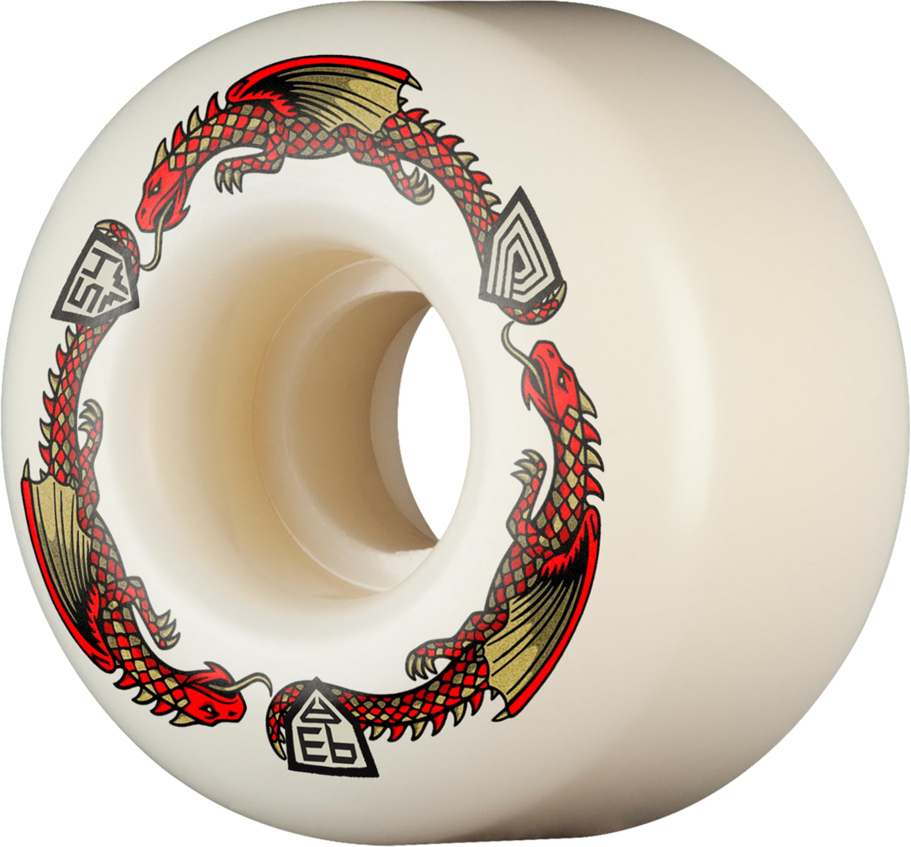 Powell Peralta Dragon Formula Skateboard Wheels 93A, Radial V4, 54mm x 34mm