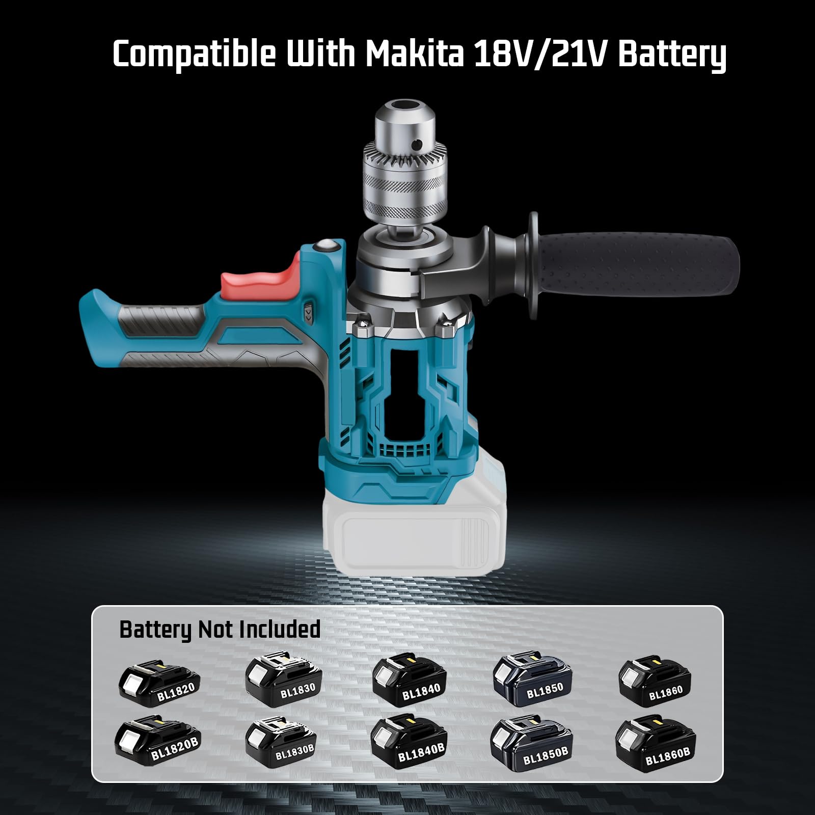 HGJDKSJ Miscelatore Professionale, Miscelatore Per Malta, 2380W 220V Miscelatore Cemento, Agitatore M14 Regolabile, Per Miscelazione Di Vernice, Liquame Di Cemento, Calcestruzzo, Malta, Foraggio