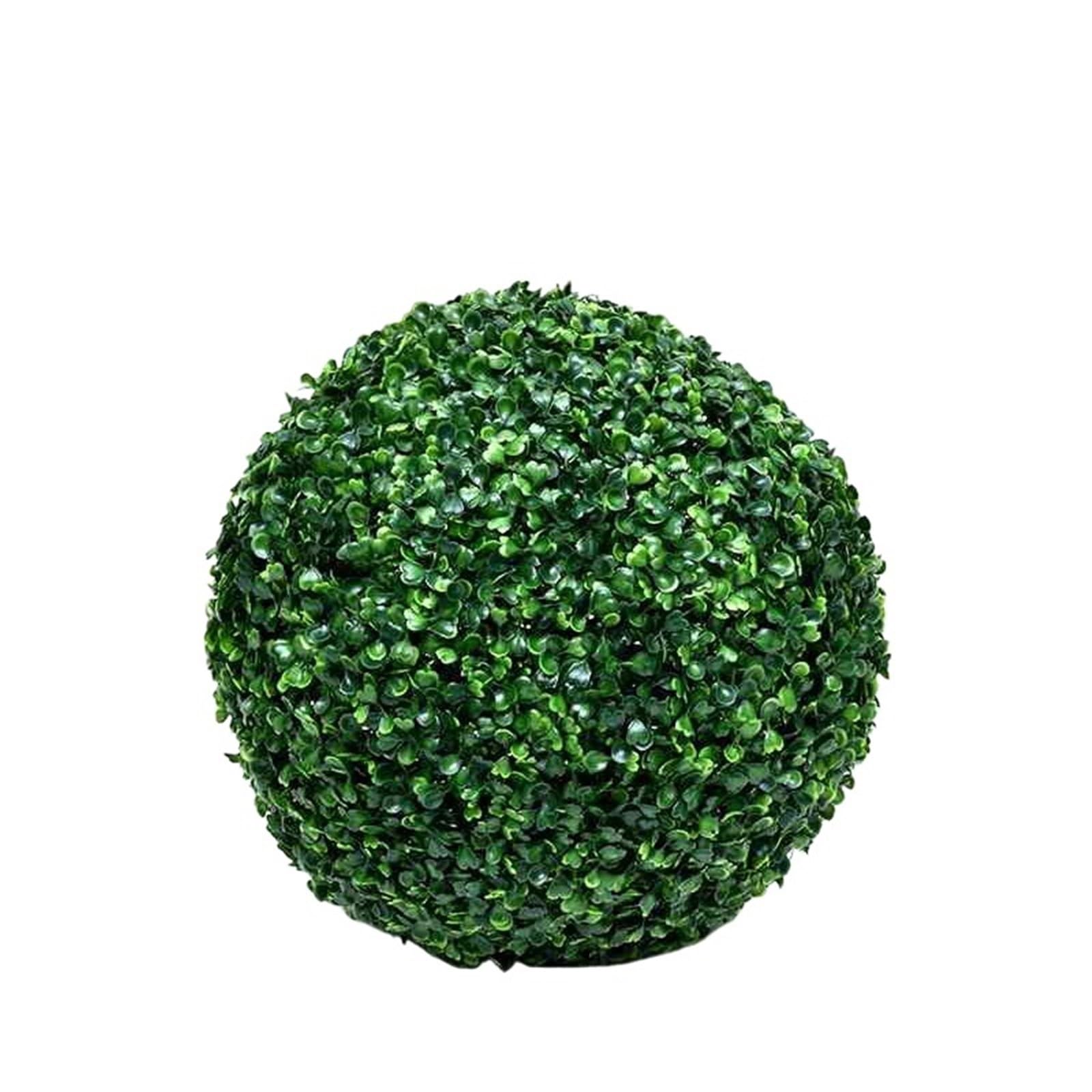 Zymjzbetic Artificial Topiary Balls 23/28/36cm Artificial Plant Topiary Ball Faux Boxwood Decorative Balls for Backyard Balcony Garden Wedding and Home Decor(36cm)