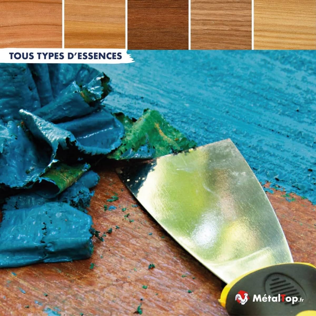 Metaltop - Decapant Bois - 5 L - Spécial peintures, vernis, lasures et vitrificateur