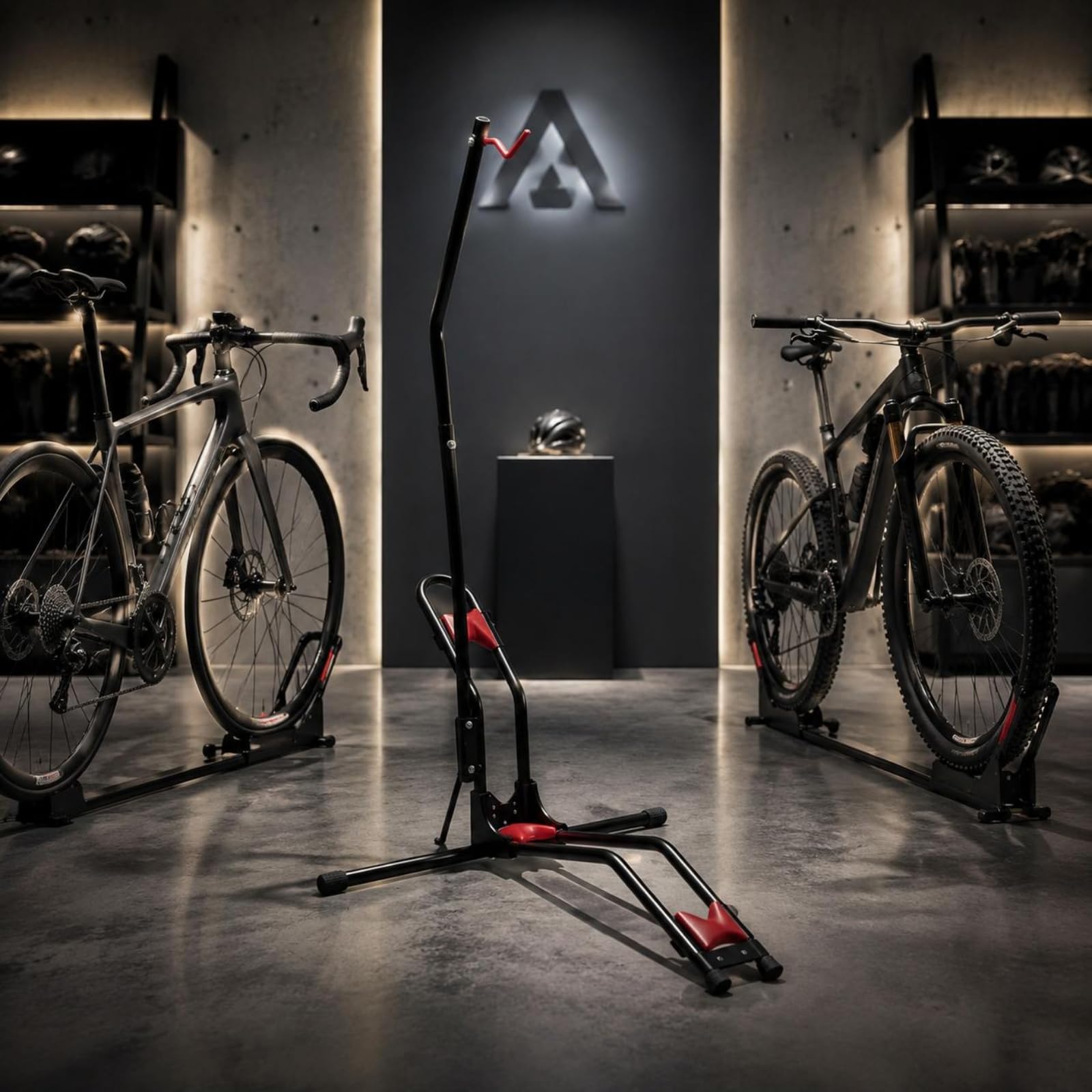 Baoblaze Soporte para Bicicleta Soporte Aparcamiento Bicicleta Soporte Expositor Caballete Suelo Ajustable Sostiene en Posición Vertical Ocupa Poco Espacio Adecuado para Portales