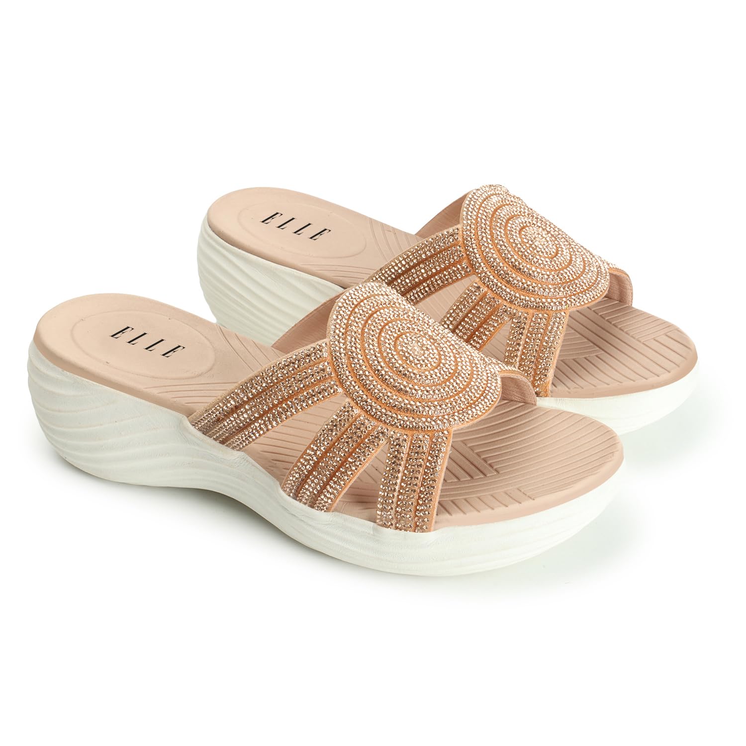 Elle Womens Comfortable and Stylish Sandal for Party Office UseI Daily Use,EL-ST-Wn-38 Pink Wedge 7 Kids UK (B0CRDW2W3W) Amazon Price History, Amazon Price Tracker