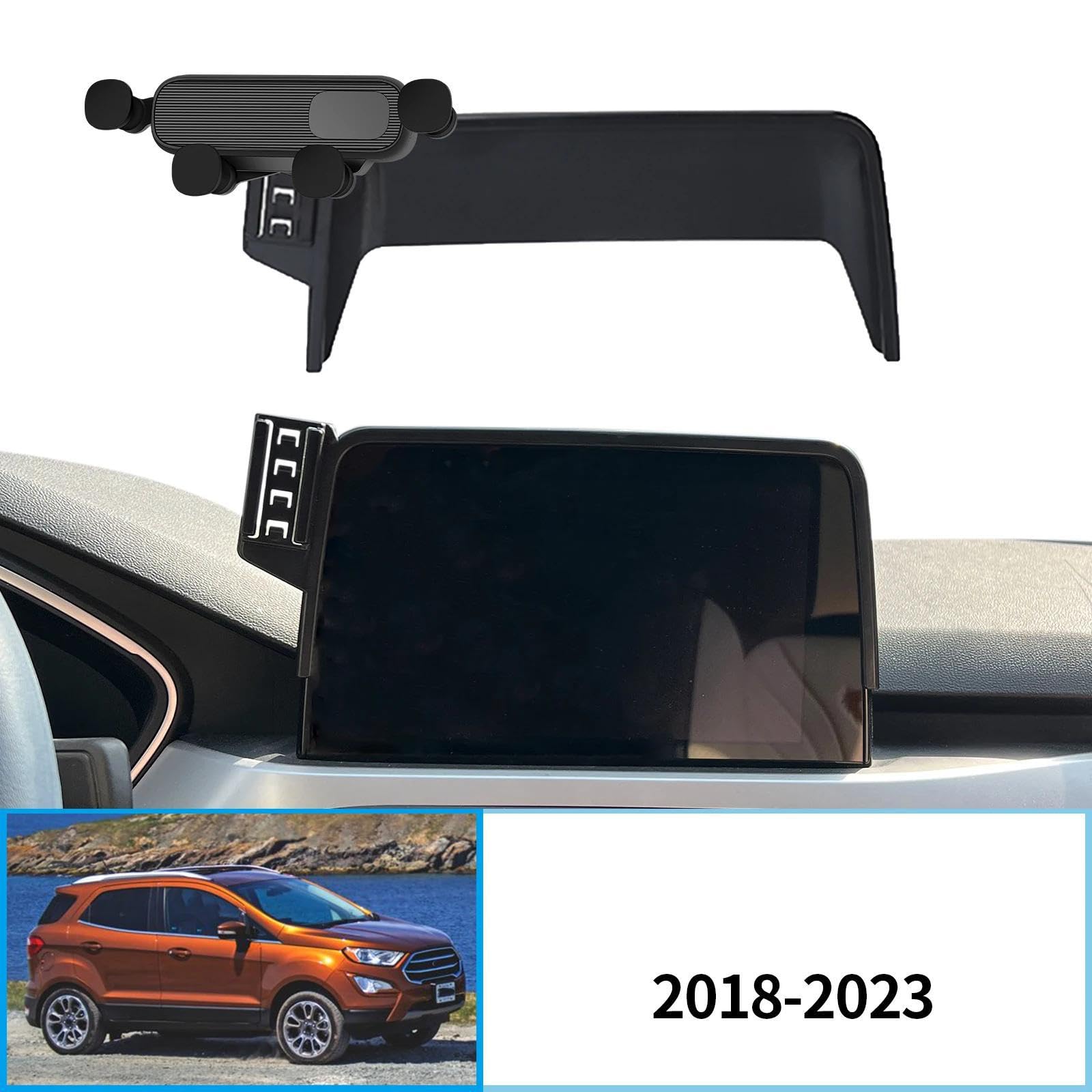 Uchwyt Samochodowy na Telefon dla Ford EcoSport 2018-2023, 8-calowy uchwyt samochodowy na telefon komórkowy, stojak na nawigację GPS (podstawa i uchwyt 6)
