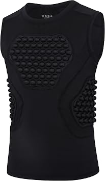 Youth Football Baseball Chest Protector Padded Compression Shirt