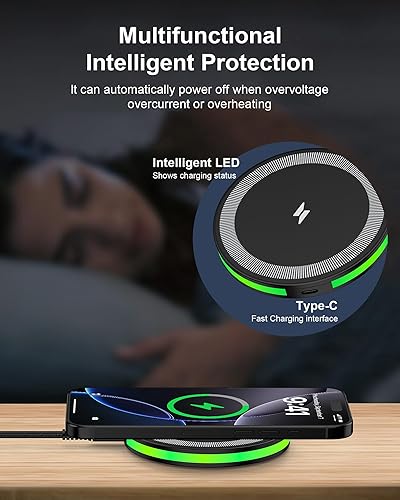 Miniatura 5 de Cargador inalámbrico para Samsung Galaxy S25 FES25 UltraS25 EdgeS24 FES24 UltraZ Fold 7 6Z Flip 7 6S23S22S21,15W Android inalámbrico carga rápida