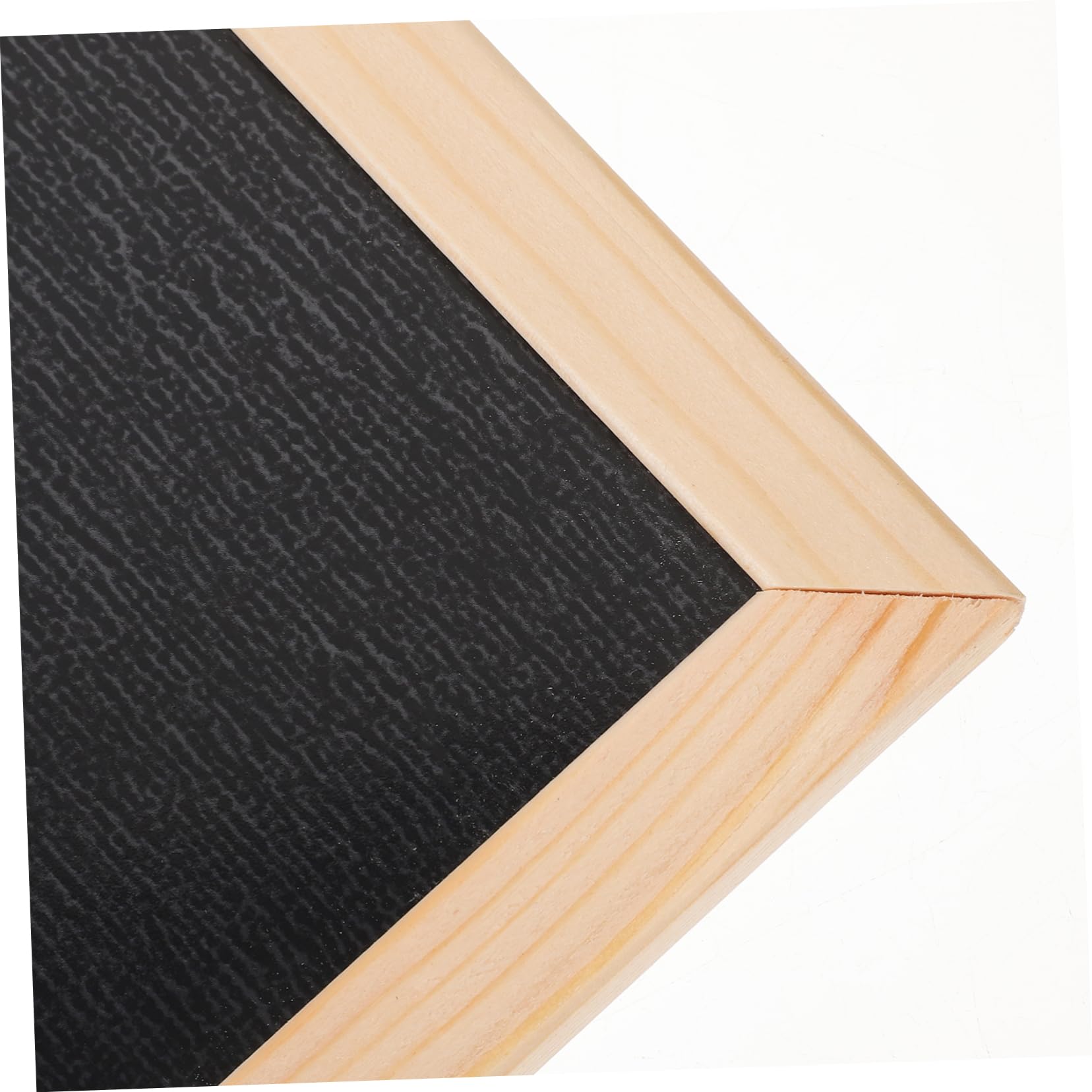Kreidetafel Memotafel aus Korkholz mit Ständer Schwarz zum Beschriften mit Kreide für Geschäft und Hochzeit