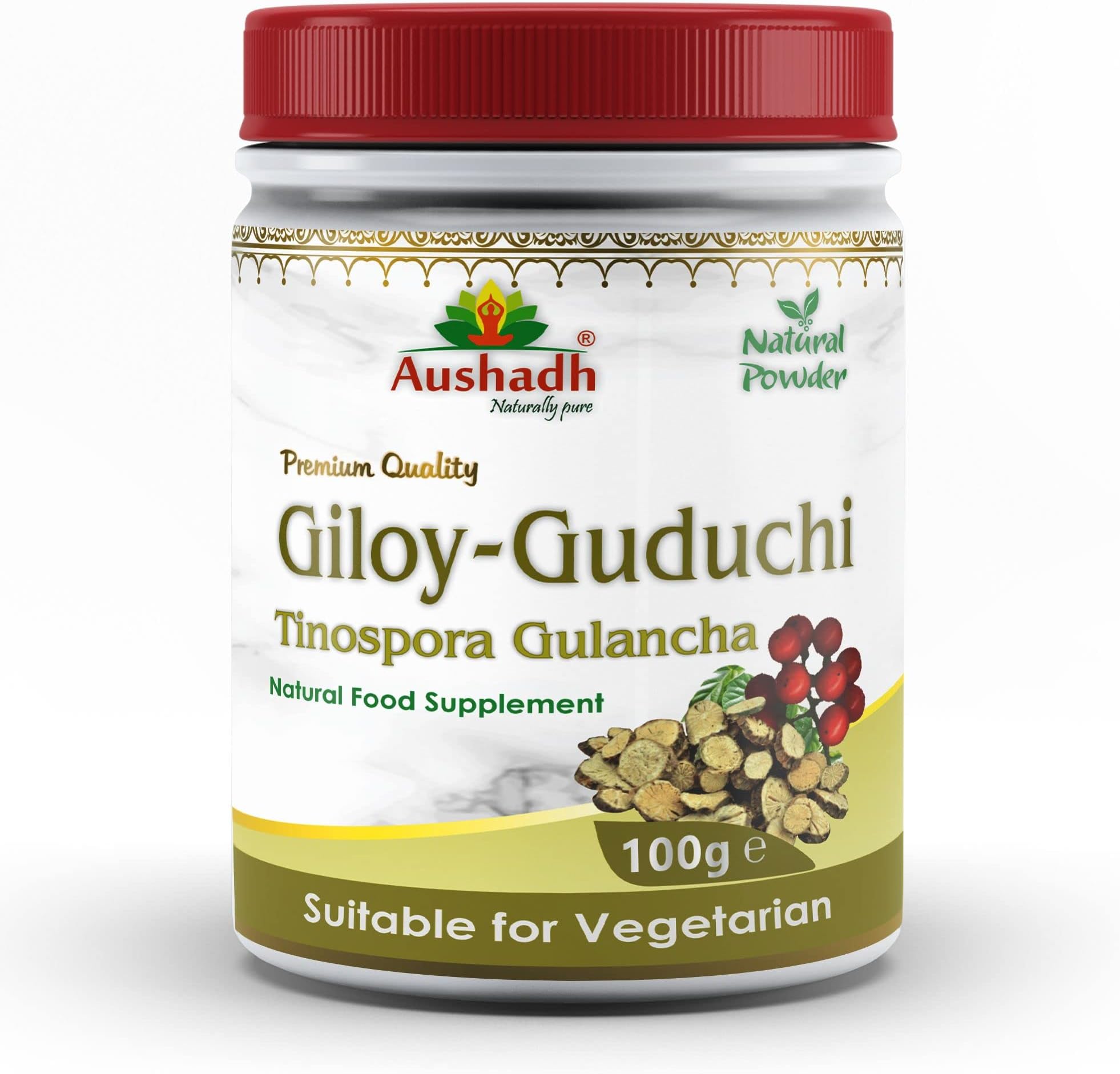 Pure Guduchi Giloy Powder, Tinospora Cordifolia