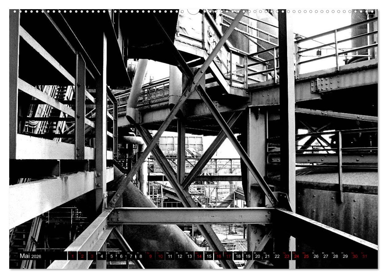 LaPaDu-Hüttenwerk Duisburg (hochwertiger Premium Wandkalender 2026 DIN A2 quer), Kunstdruck in Hochglanz: Industriekultur vom Feinsten (CALVENDO Orte)