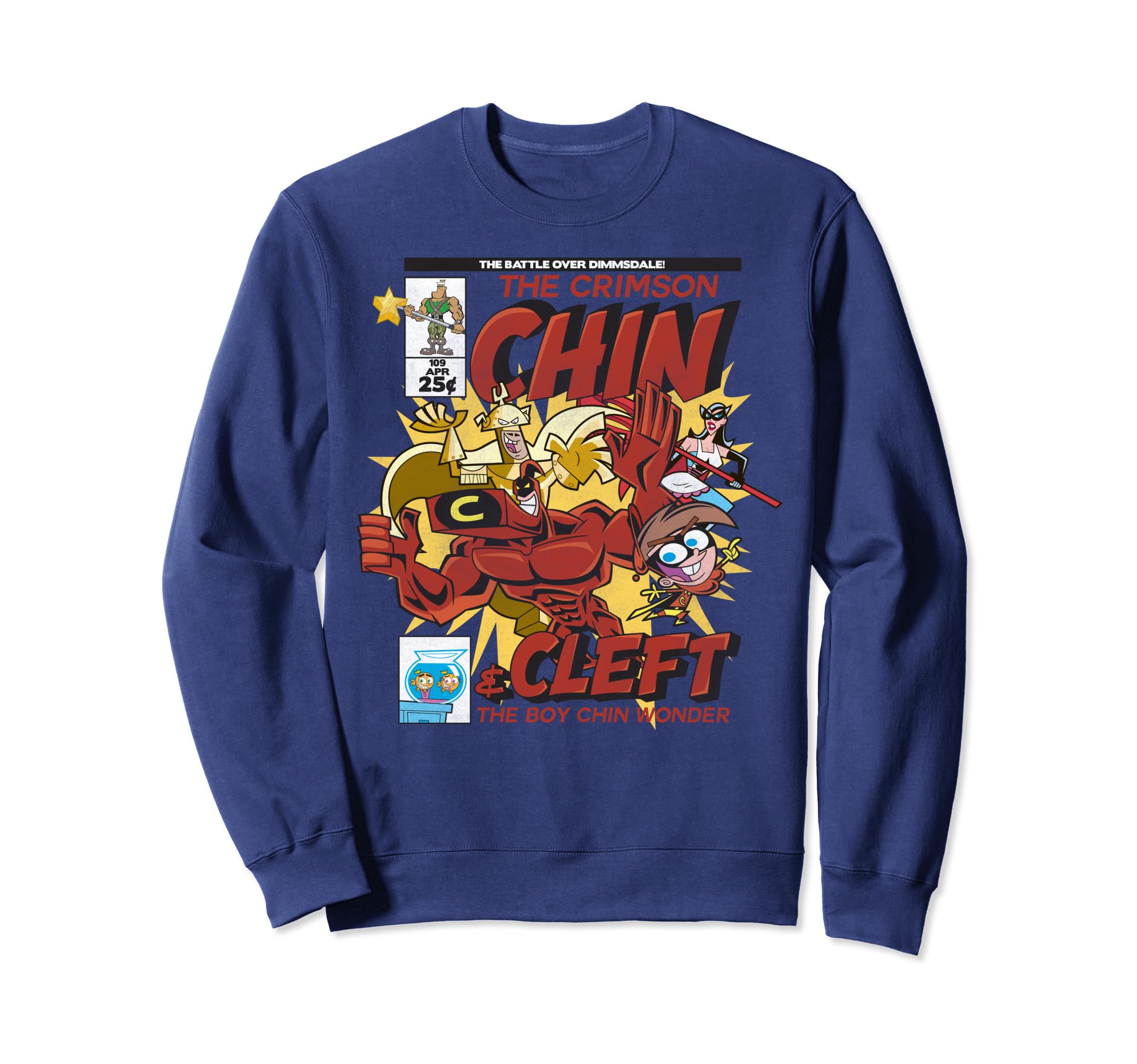 Fairly Odd Parents Crimson Chin Comic Sweatshirt