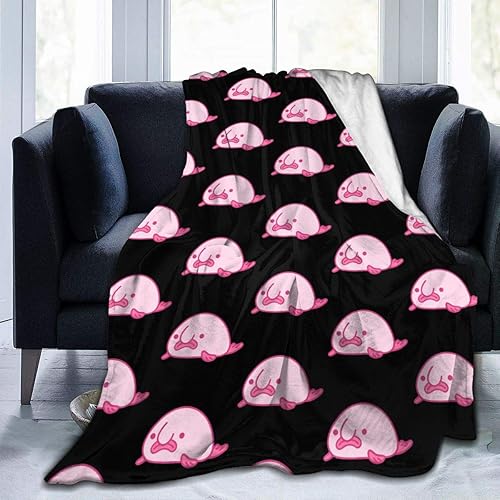 The Blobfish - Manta de microforro polar ultrasuave para cama de 50 x 40 pulgadas