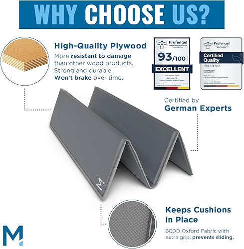 Miniatura 4 de Chair Cushion Support for Sagging Cushions (2-Pack 17x22) Chair Seat Support for Sagging Seat, Under Foam Firming Boards for Recliner and Armchair