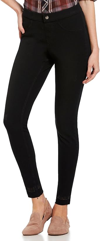 Selvage Edge Ripped Denim Leggings 