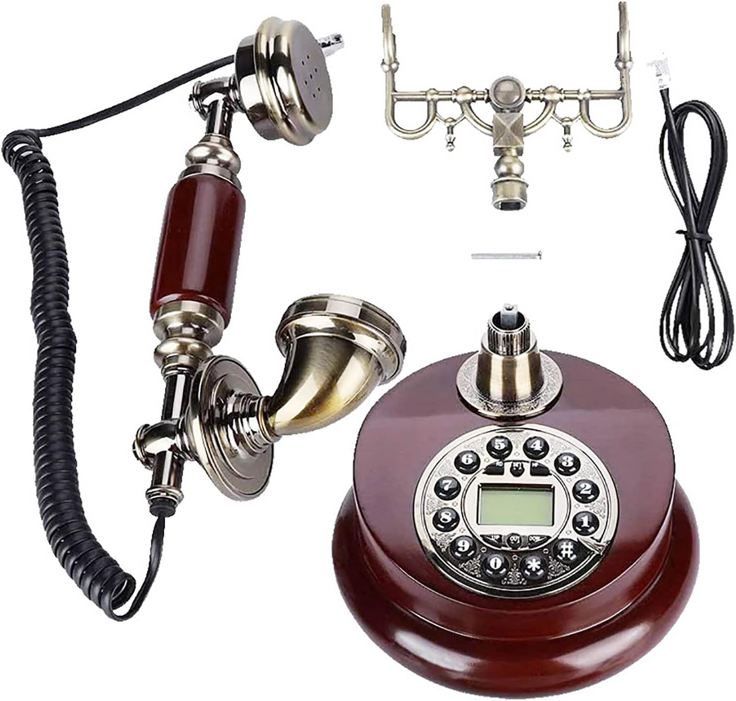Retro Telephone Home Living Room Retro Resin Landline Decorative Telephone Telephone Cafe Bar Window Decorative Home Decoration Props