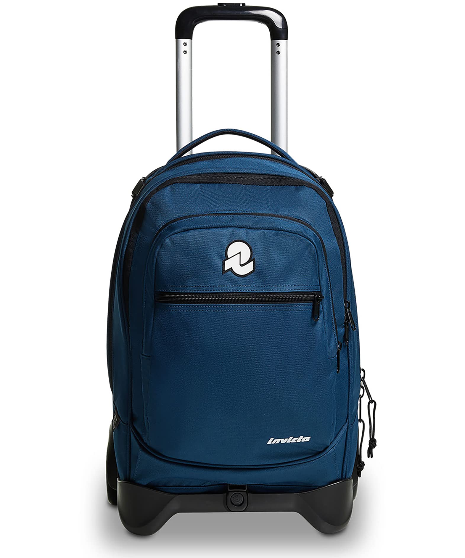 Sac à dos à roulettes Invicta New Plug Plain bleu extensible pour l'école - 7