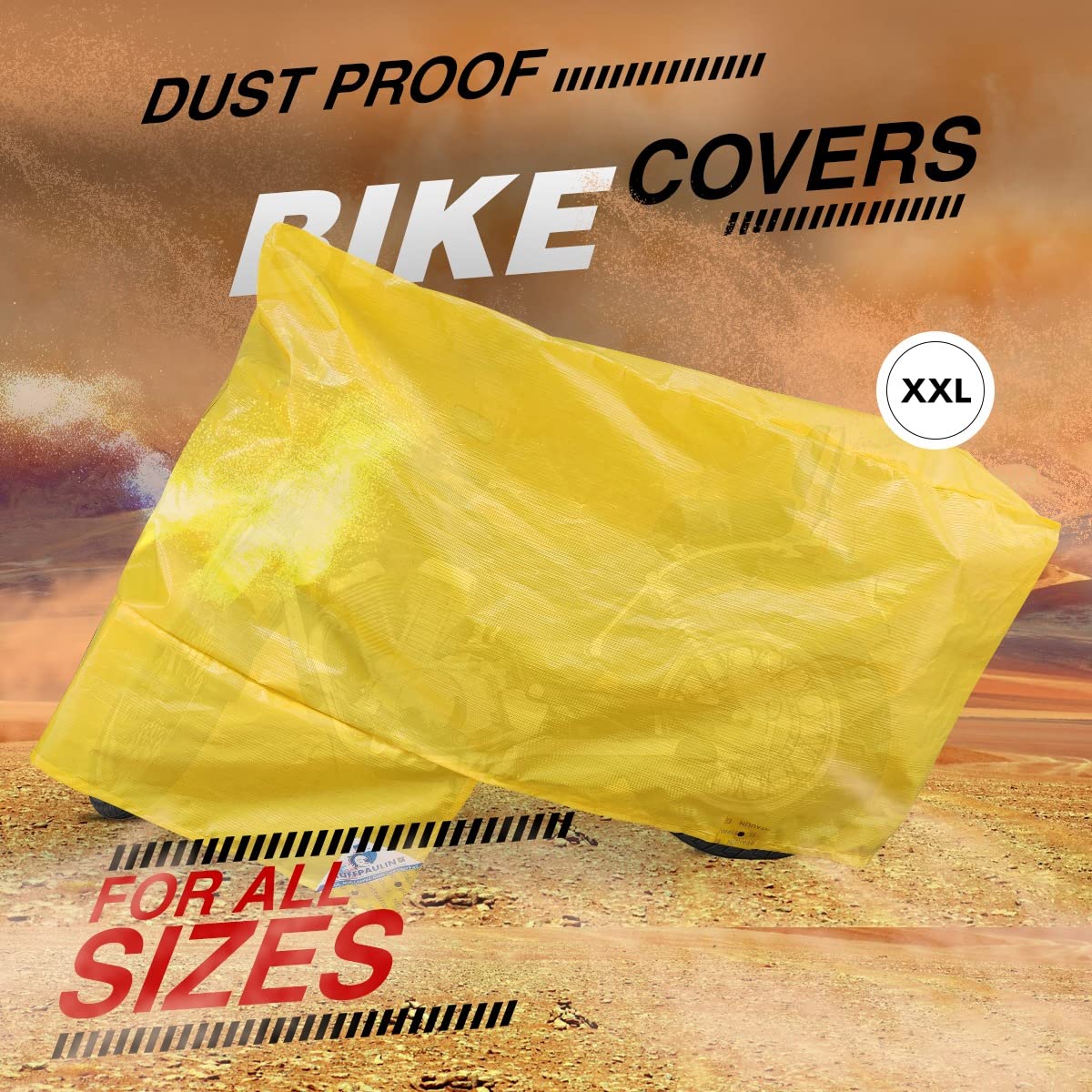 TUFFPAULIN XXL Yellow Bike Cover Waterproof UV Resistant — Amazon image 6