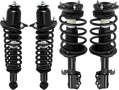 SCITOO Conjunto completo de resortes helicoidales para Toyota Corolla 2003, 2004, 2005, 2006, 2007, 2008, para Toyota Corolla, no incluye modelos