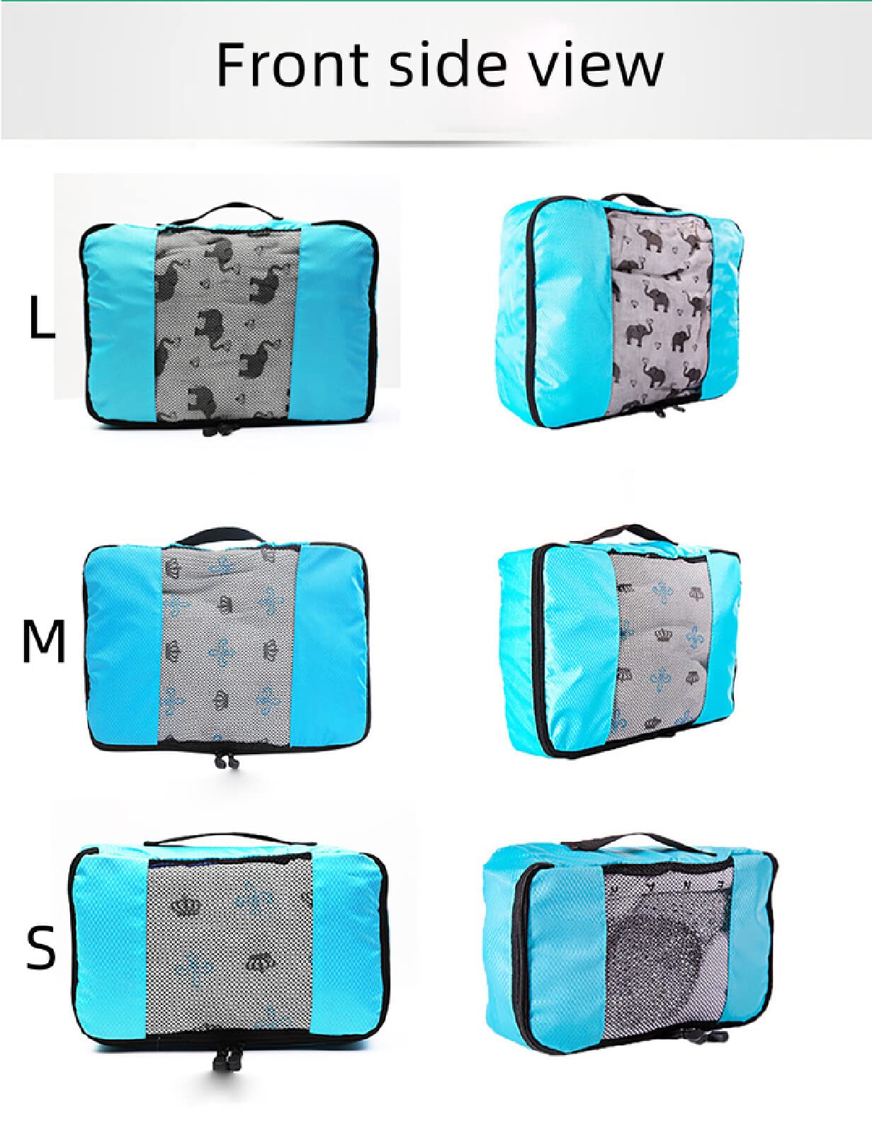 Organizzatori di Bagagli da Viaggio ispessiti con cubetti di imballaggio con Buste di Compressione per Borse per Scarpe Impermeabili.,Viola