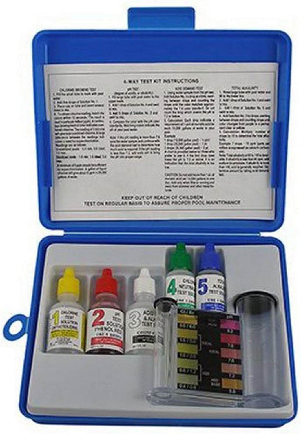 JED POOL TOOLS 00486 4Way Test Kit, No Size Swimming
