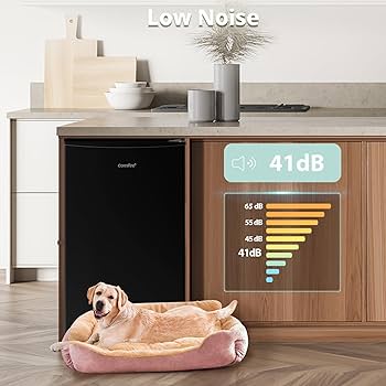 Abode Under Counter Freezer 48cm Wide Freestanding Black 60 Litre With 3 Drawers, Adjustable Feet & Reversible Door, 4 Star Freezer, Suitable For Garages & Outbuildings A85UCFZ482E1B (Black, 48 Cm