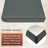 Vista 5 de Golden State Art, Archival Folio Storage Box 9x12, Clamshell Design with Metal Edge, Preserve And Store Photos Documents Cards Prints Arts Crafts