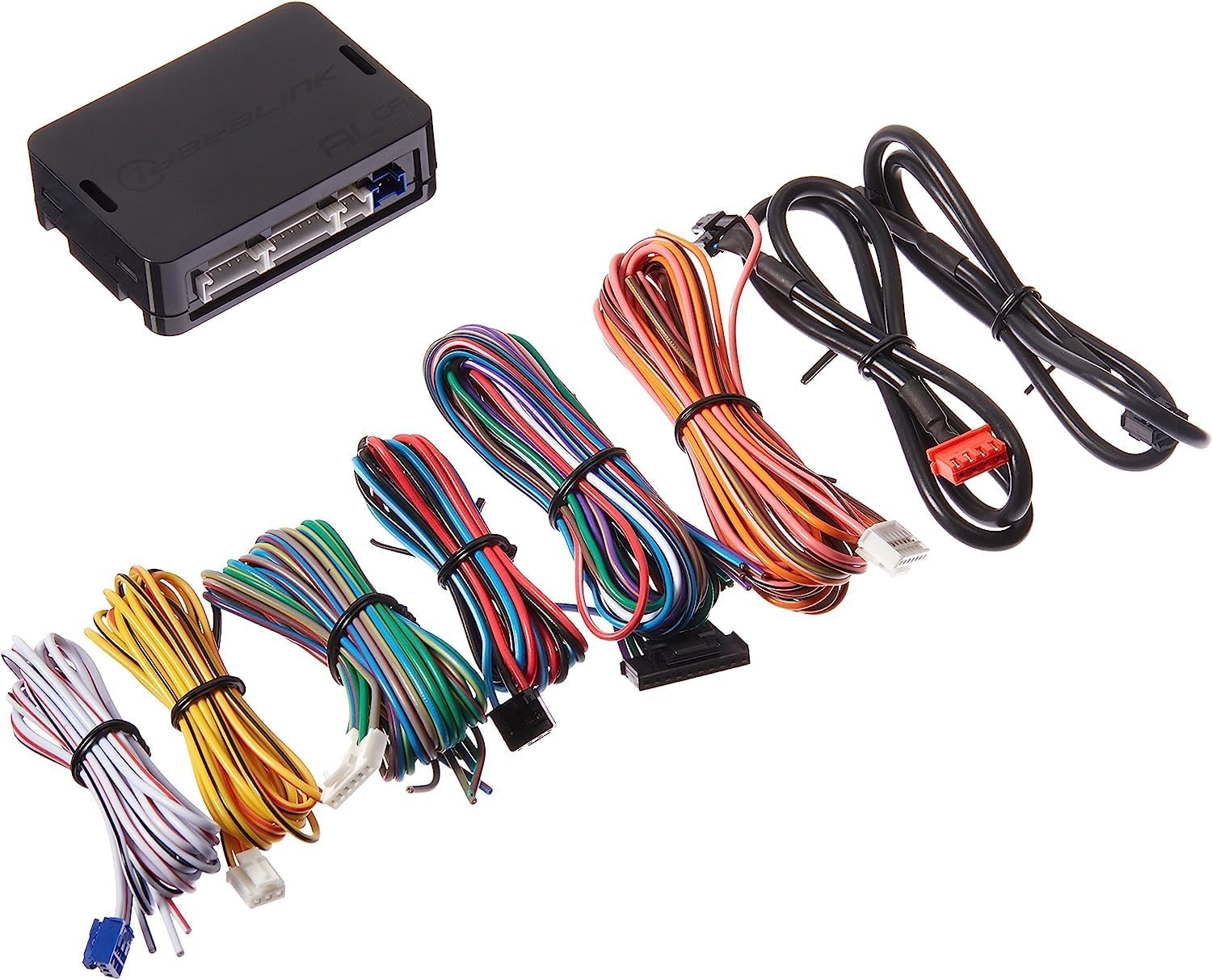 iDatalink ADS-ALCA module with various wiring harnesses.
