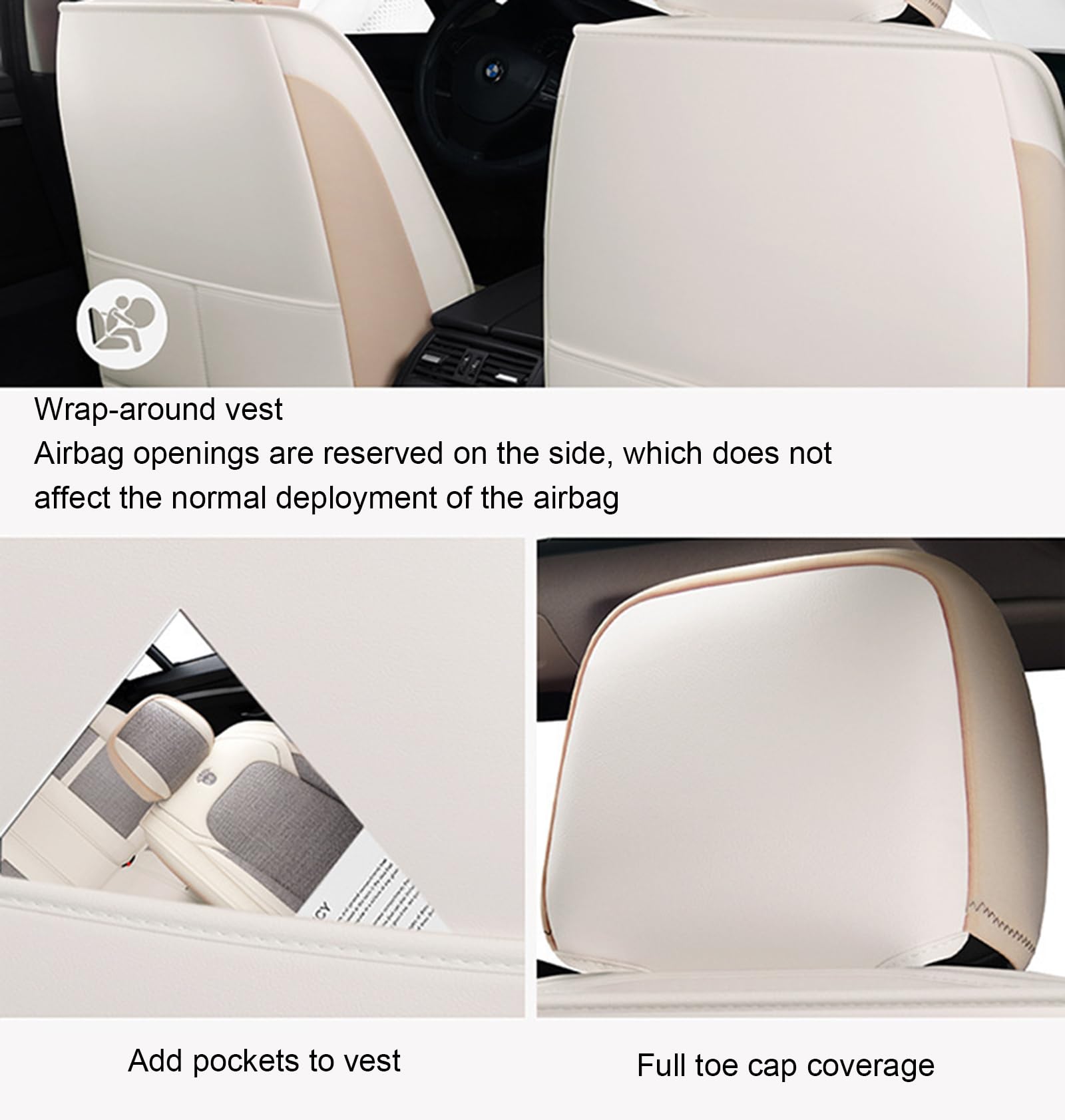 COPERCHI di Auto CAPERCHI- COPERCHI di Auto Auto Auto Comuni COPERCHI Auto Auto 5 SETTI Set in FATTURA UNIVERSALITURA, Fit Universale Compatibile airbag.,A