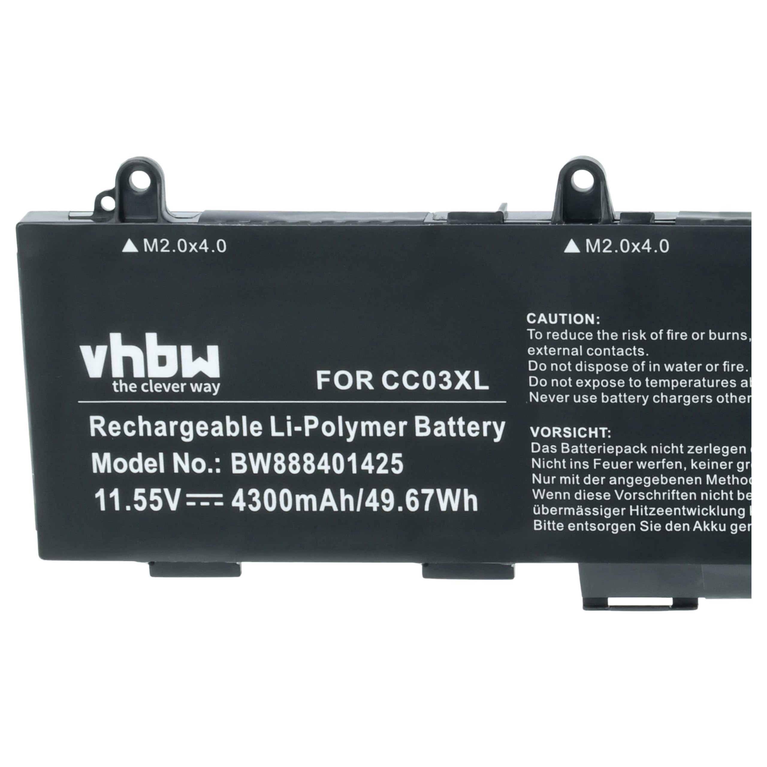 vhbw Batería reemplaza HP L77608-1B1