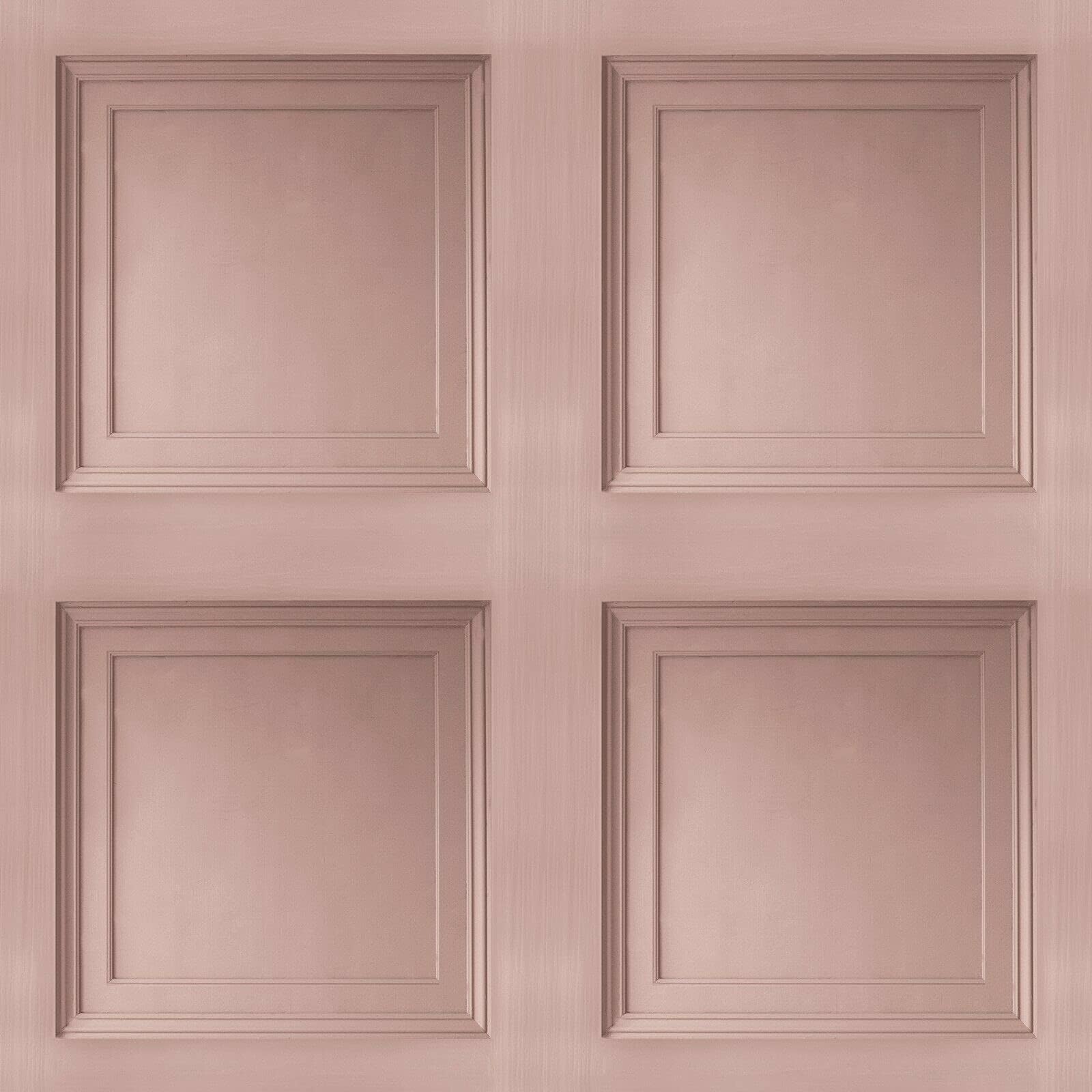 – SOPHIE LAURENCE Wood Panel Effect Wallpaper Realistic Square Panelling Flat Finish 3D Wallpaper