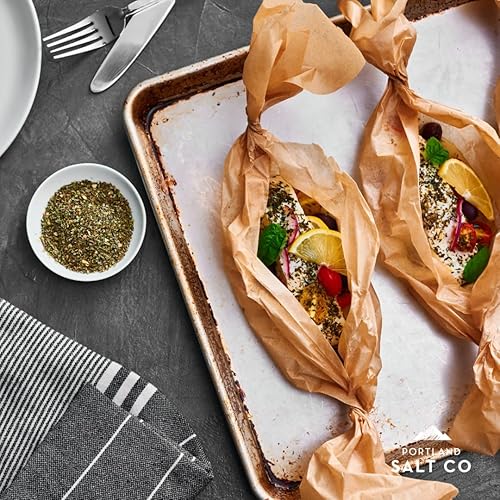 Miniatura 9 de Portland Salt Co. Za'atar Mezcla de especias con sal marina  Artesano, todo uso, condimento y frote de Oriente Medio, sin OMG, 4 onzas (paquete de 1)