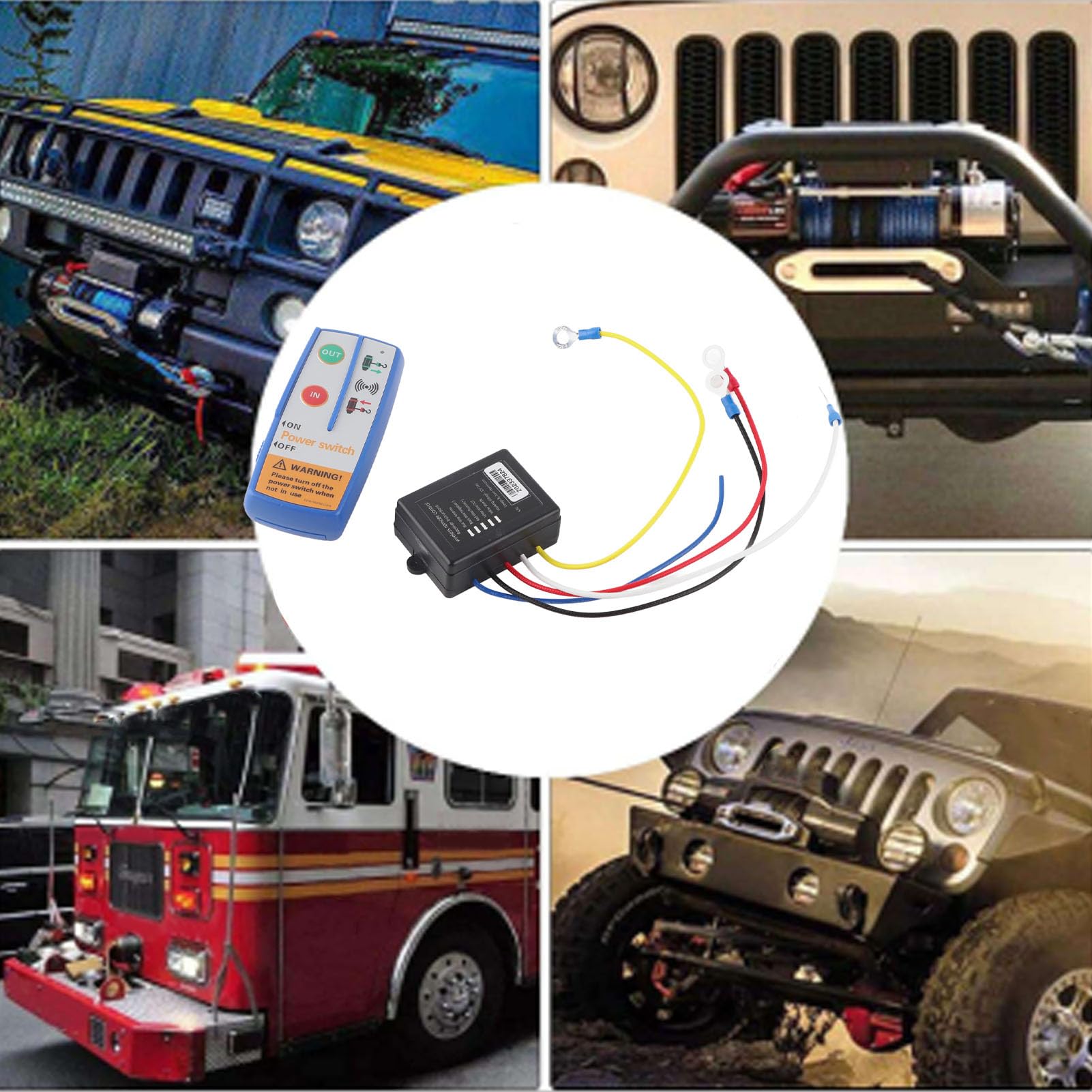 Telecomando per rimorchio a cassone ribaltabile Telecomando per rimorchio a cassone ribaltabile ABS metallo 12V Verricetrasmettitore elettrico di controllo remoto Kit