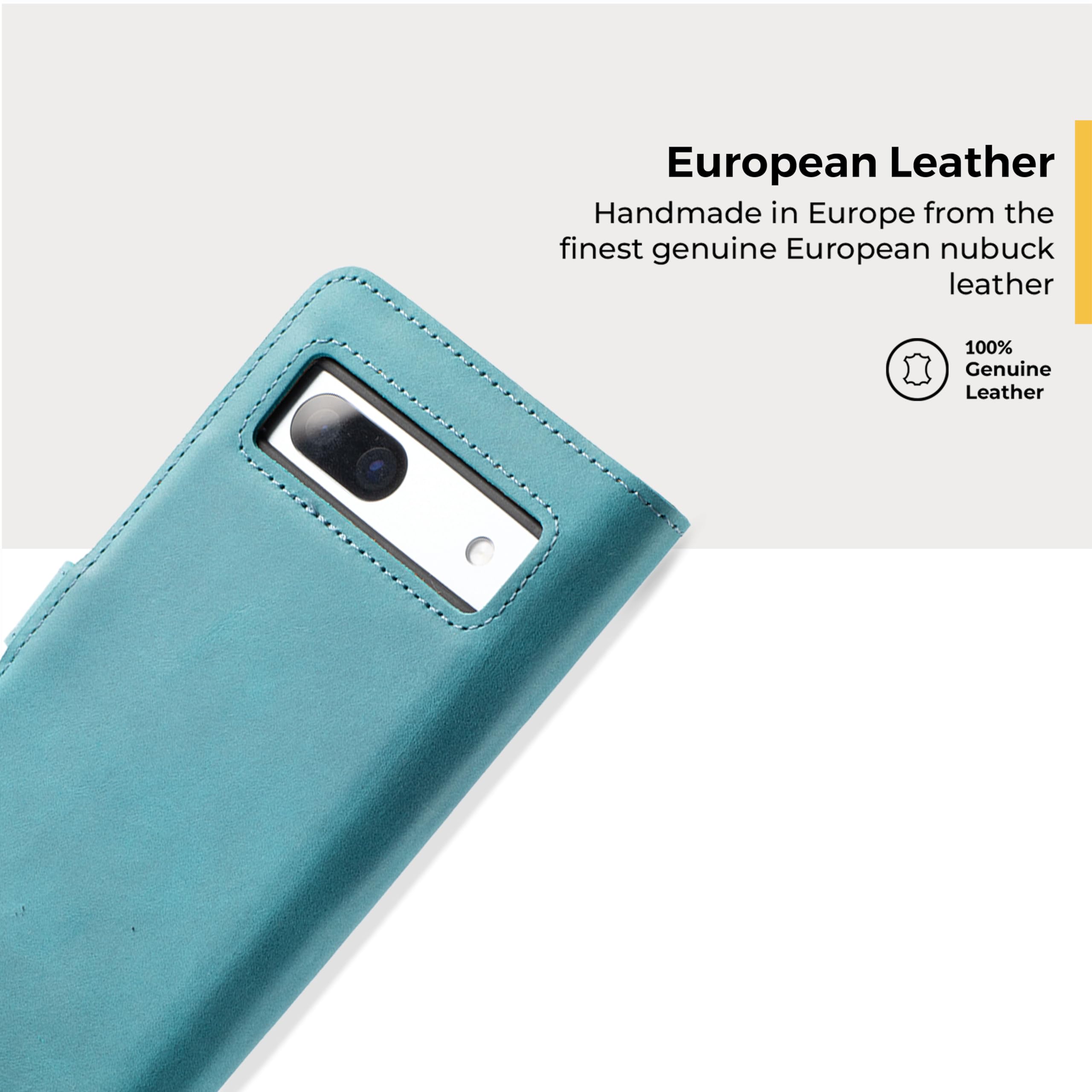 Snakehive Custodia in Vera Pelle per Pixel 8 - Elegante Portafoglio con Supporto per Carte - Design a Libro con Funzione di Supporto - Compatibile con Google Pixel 8 - Marrone