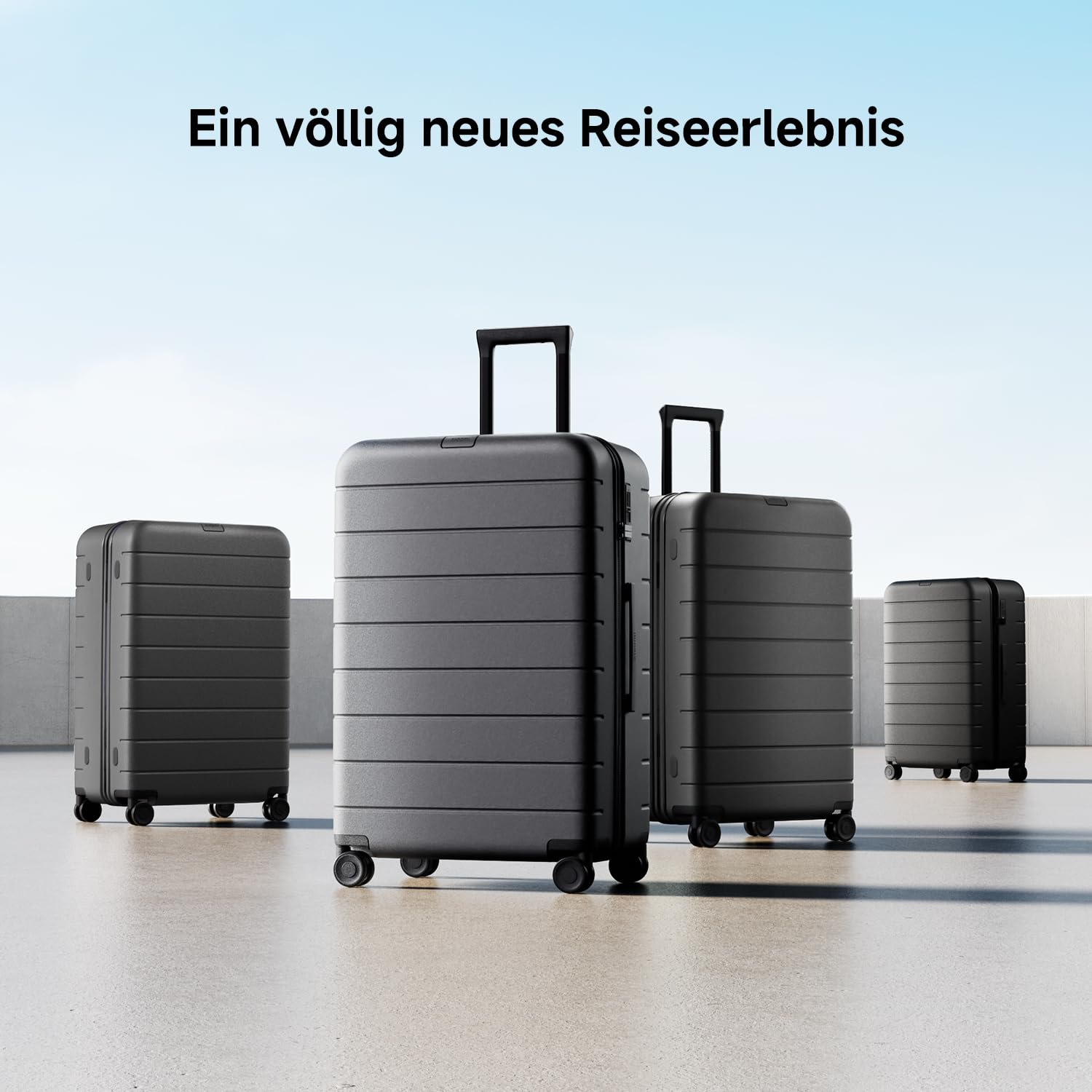 XIAOMI Luggage Classic Pro 28" Schwarz – Robuste Reißverschlüsse, TSA-Schlösser, 4:6 Öffnungsverhältnis, Eckenschutz, leichtläufige Rollen, Nass-Trocken-Trennung für stressfreies Reisen