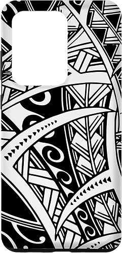 Galaxy S20 Ultra Lindo Tatuaje Polinesio Hawaiian Tribal Samoan Patrón Funda