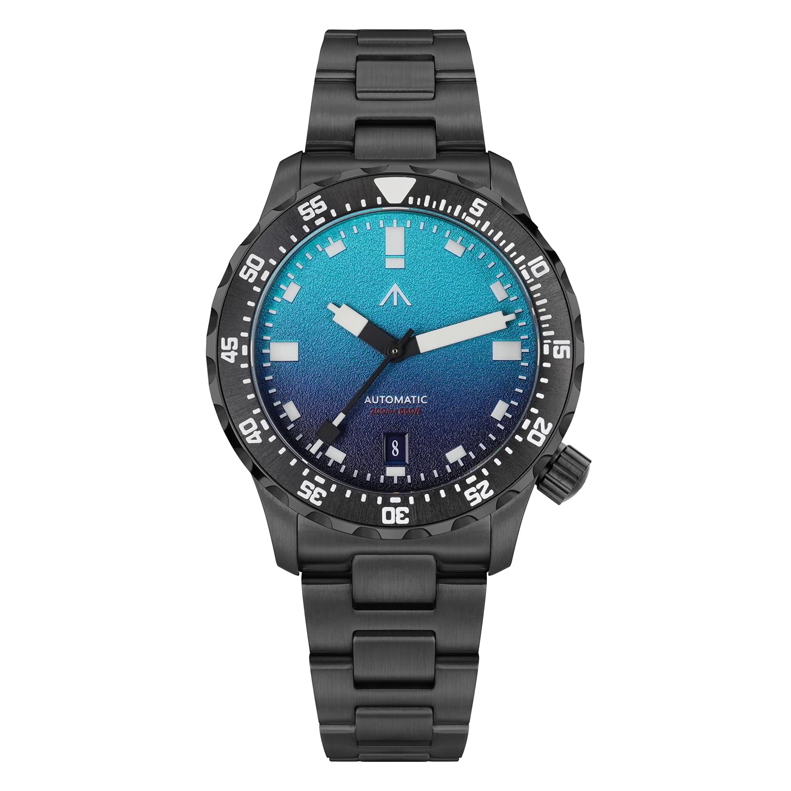 Militado PT5000 Montre de plongée pour homme 39 mm Mouvement automatique ML20 avec bracelet en acier inoxydable BGW9 super lumineux Étanche 200 m