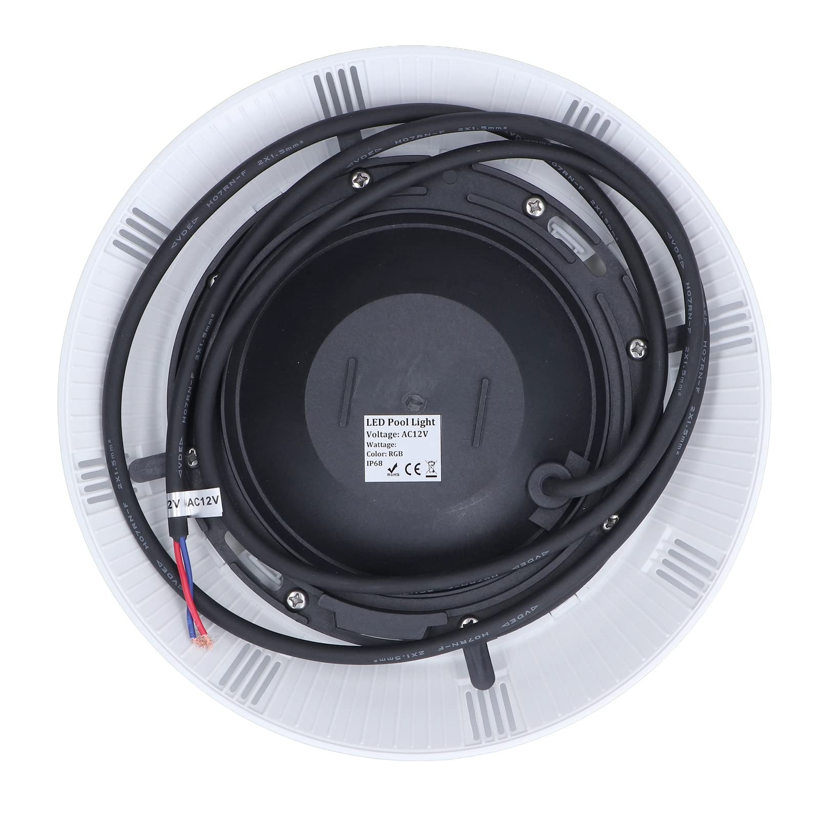Luci Subacquee a LED RGB AC12V Luci per Laghetto Impermeabili con Telecomando, Installazione Semplice, IP68 per Piscina, Decorazione del Giardino (45W)