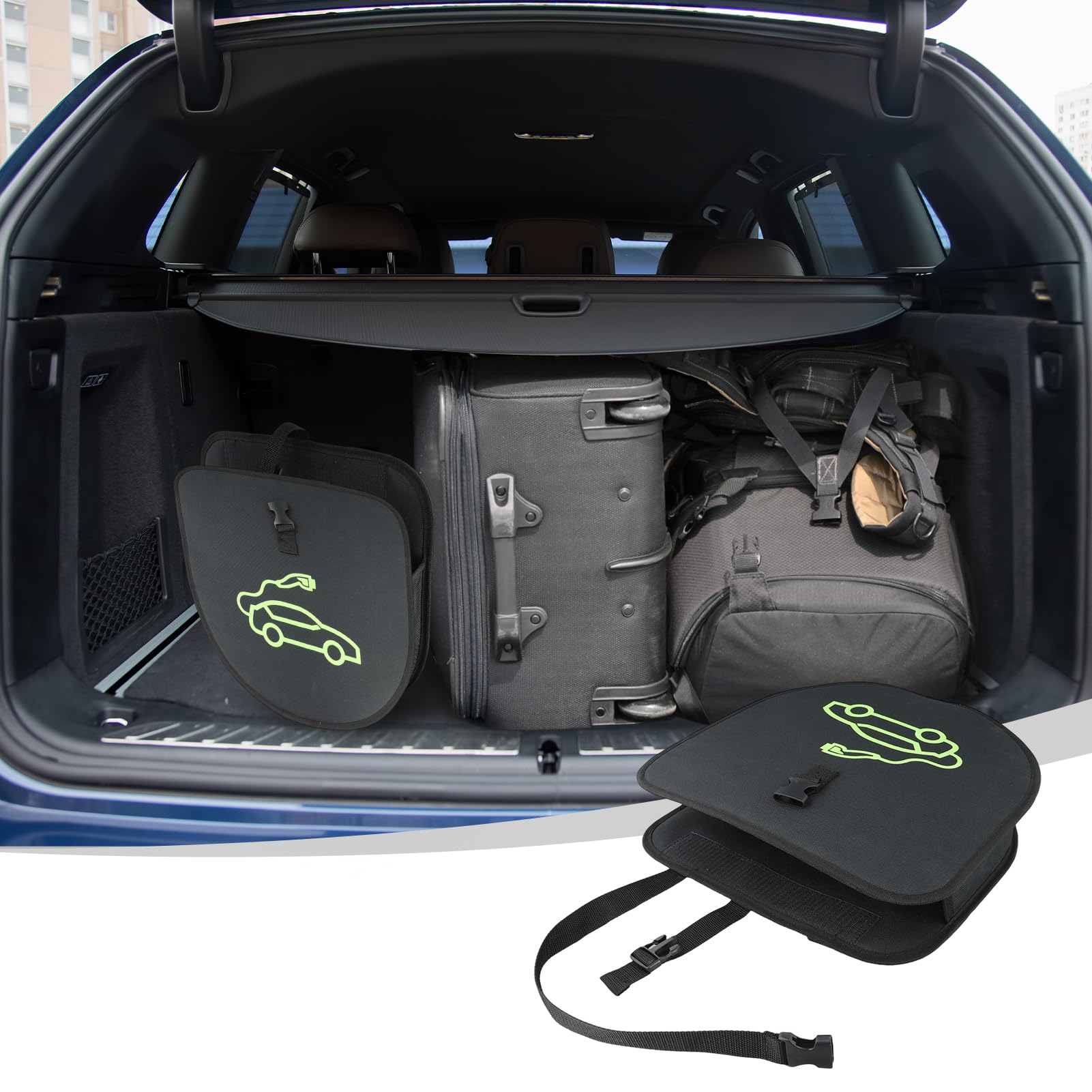 Étui de rangement pour chargeur de voiture électrique, sac de cordon de charge EV, tissu Oxford 600D imperméable, sac de rangement pour ligne de charge de véhicule d'énergie