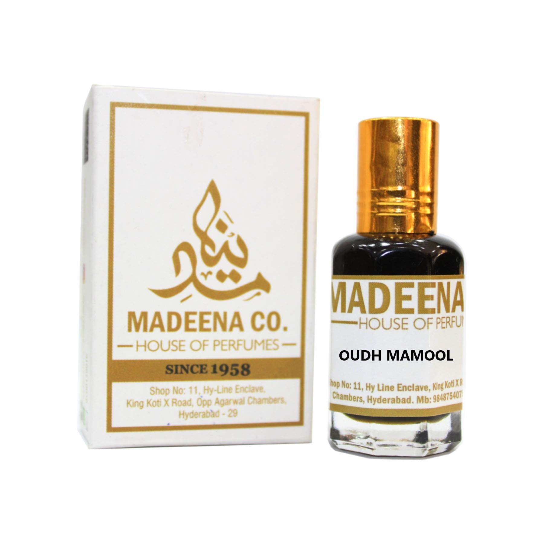 MADEENA CO. Oudh Mamool 6Ml; Real & Natural Attar; Best Attar For Men and Women; 100% Alcohol Free & Long Lasting Attar.