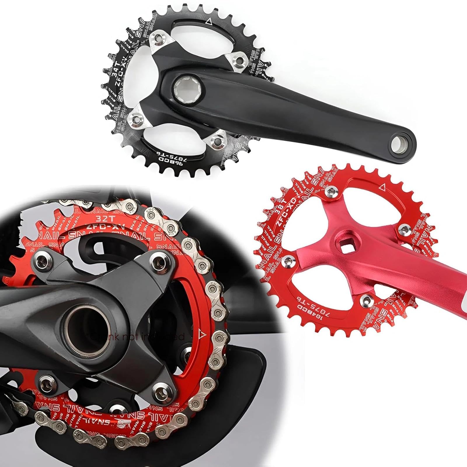 Amazon.co.jp: FOMTOR 104 BCD チェーンリング 30T 7-12 スピード対応