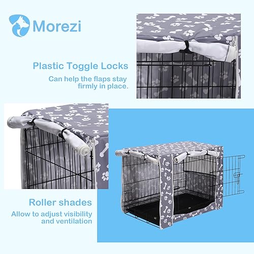 Miniatura 3 de Funda para jaula de perro para jaulas de alambre nailon pesado duradero impermeable resistente al viento cubierta para perrera de mascotas